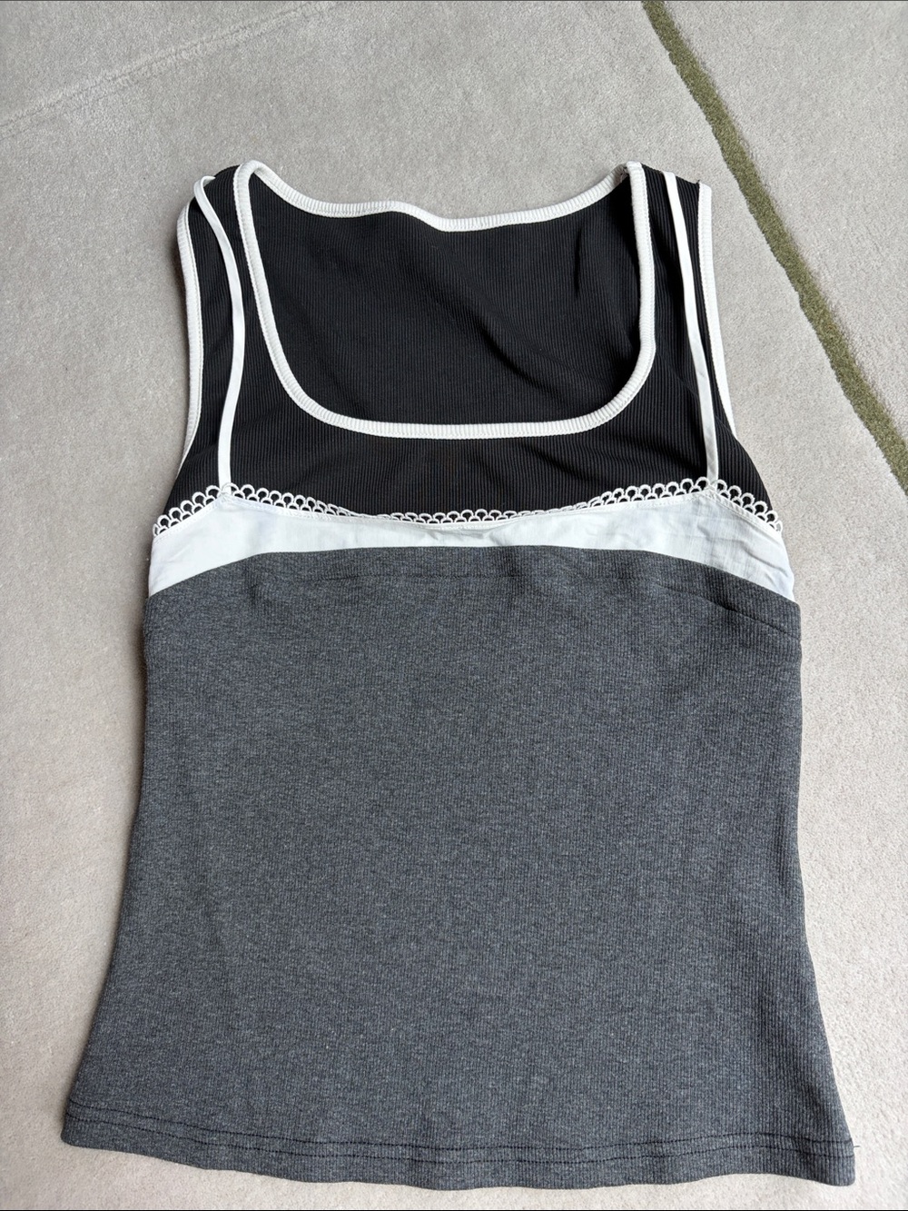 Camisole Illusion Effect Tank Top